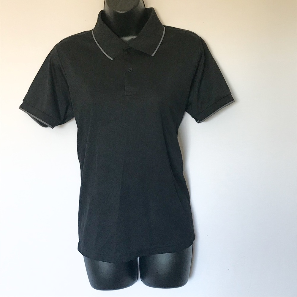 tworoy polo tshirt black